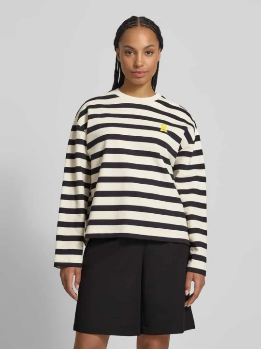 Zdjęcie produktu Bluza o kroju oversized z czystej bawełny model 'FRANKAA BOLD' ARMEDANGELS Czarny