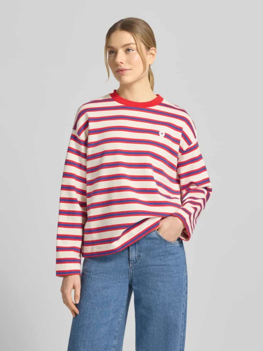 Zdjęcie produktu Bluza o kroju oversized z czystej bawełny Model 'ICONIC A FRANKA BOLD' ARMEDANGELS Czerwony
