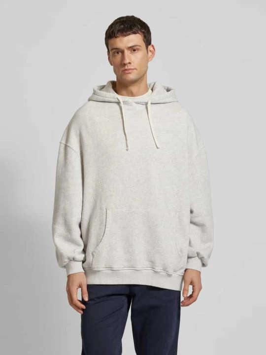 Zdjęcie produktu Bluza o kroju oversized z czystej bawełny z kapturem model ‘KODYTOWN’ American Vintage Jasnoszary