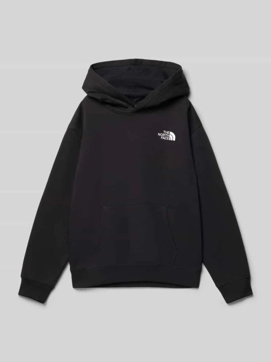 Zdjęcie produktu Bluza o kroju oversized z kapturem i wyhaftowanym logo model ‘Teen’ The North Face Czarny
