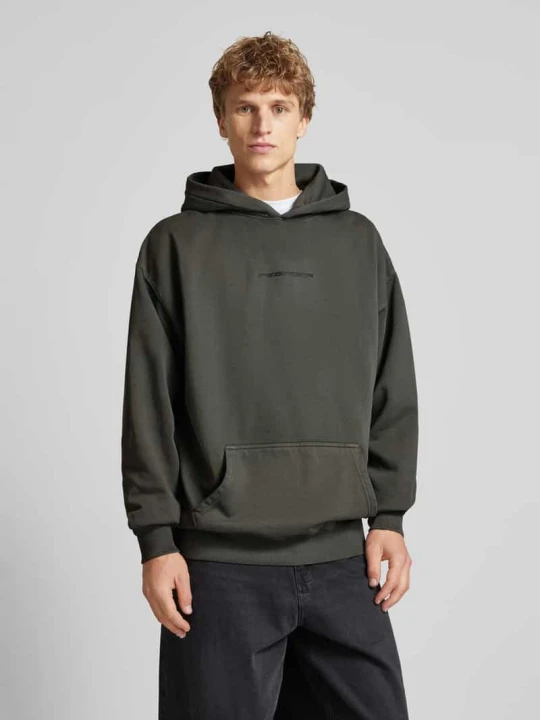 Zdjęcie produktu Bluza z kapturem o kroju oversized z mieszanki bawełny Model „DUBOSE” Pegador Antracytowy