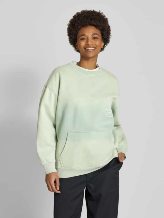 Zdjęcie produktu Bluza o kroju oversized z kieszenią kangurką model ‘Matcha’ Another Cotton Lab Trzcinowy
