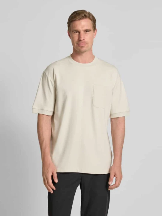Zdjęcie produktu Bluza o kroju oversized z kieszenią na piersi lindbergh Kamienny