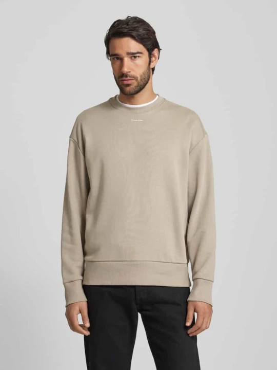 Zdjęcie produktu Bluza o kroju oversized z nadrukiem z logo Calvin Klein Khaki