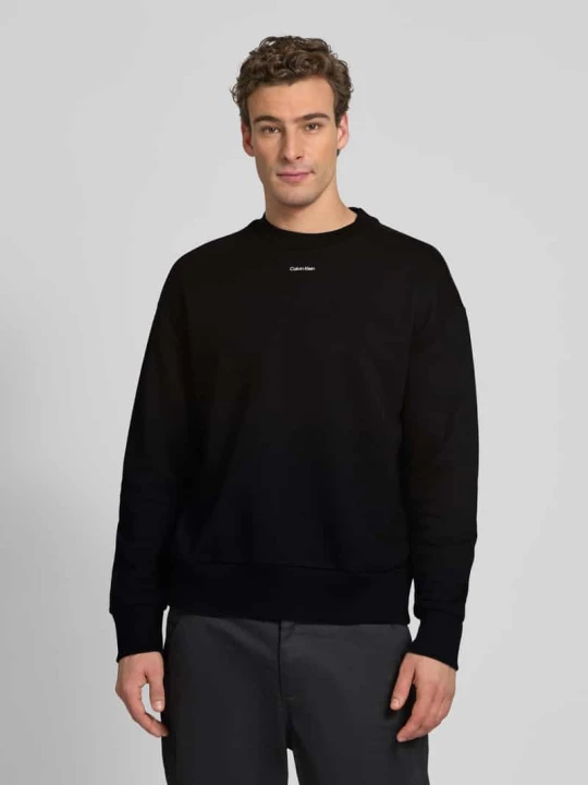 Zdjęcie produktu Bluza o kroju oversized z nadrukiem z logo Calvin Klein Czarny