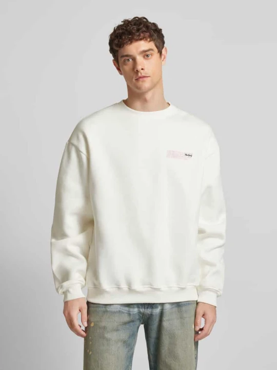 Zdjęcie produktu Bluza o kroju oversized z nadrukiem z logo Multiply Apparel Biały
