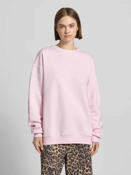 Zdjęcie produktu Bluza o kroju oversized z nadrukiem z logo Oh April Różowy