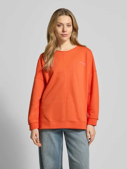 Zdjęcie produktu Bluza o kroju oversized z nadrukiem z logo Smith & Soul Pomarańczowy
