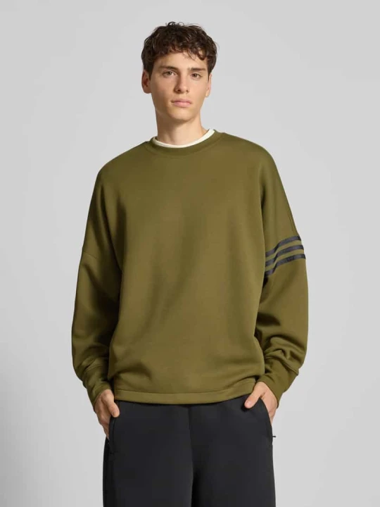 Zdjęcie produktu Bluza o kroju oversized z prążkowanymi wykończeniami adidas Originals Oliwkowy