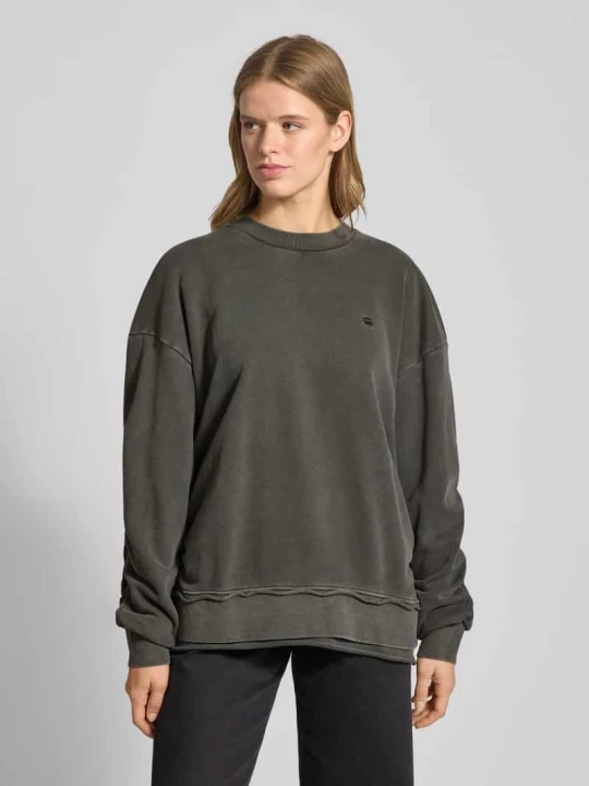 Zdjęcie produktu Bluza o kroju oversized z prążkowanymi wykończeniami G-Star Raw Grafitowy