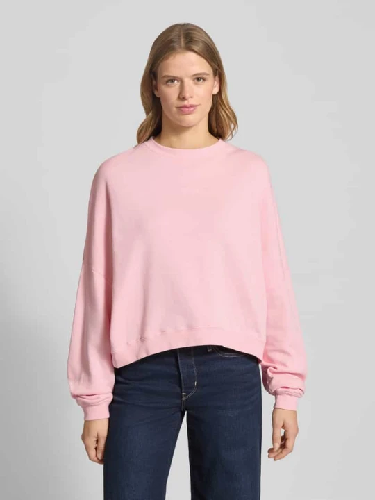 Zdjęcie produktu Bluza o kroju oversized z prążkowanymi wykończeniami Oh April Różowy