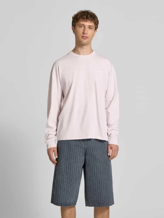 Zdjęcie produktu Bluza o kroju oversized z wyhaftowanym logo model „Rusk” Pegador Jasnofioletowy