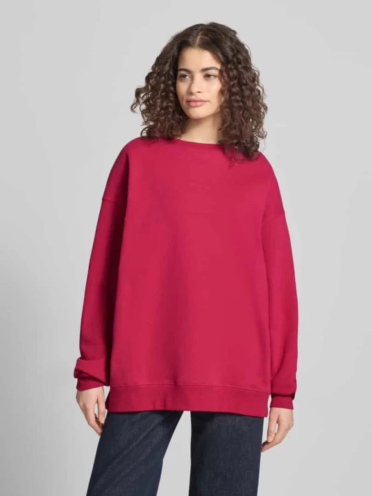 Zdjęcie produktu Bluza o kroju oversized z wyhaftowanym logo model „Toast” Oh April Czerwony