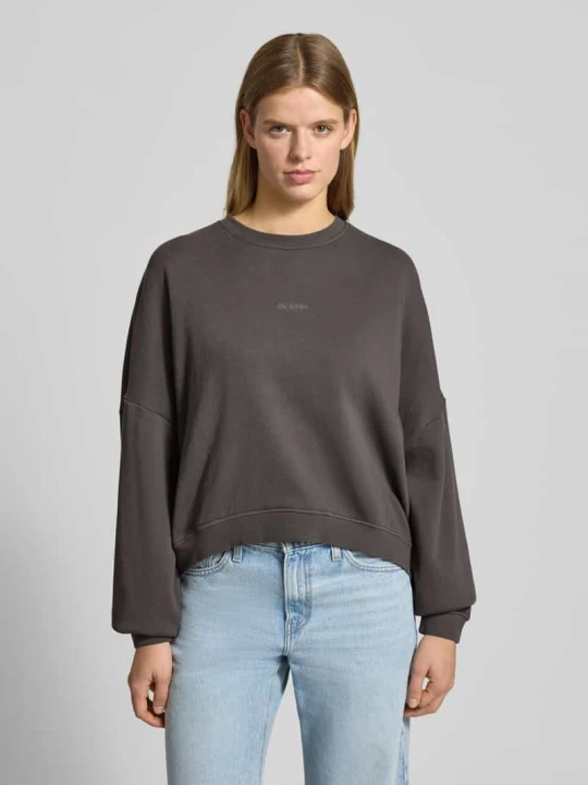 Zdjęcie produktu Oversize bluza z naszywką z logo Oh April Antracytowy