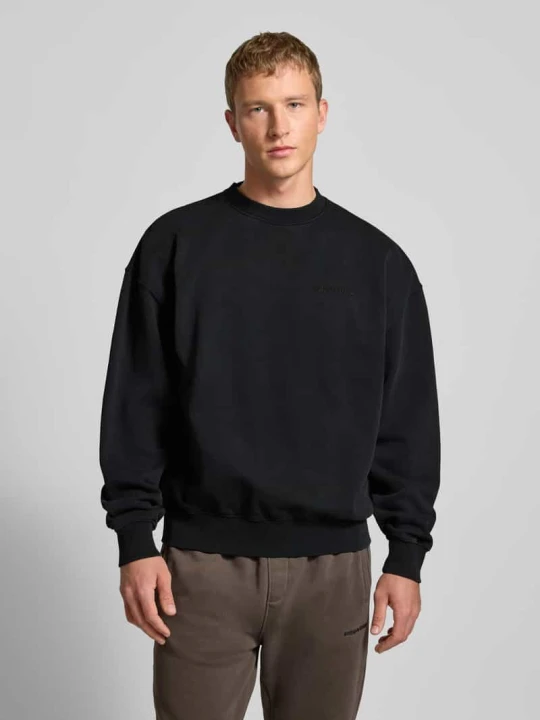 Zdjęcie produktu Bluza o kroju oversized z wyhaftowanym logo Pegador Czarny