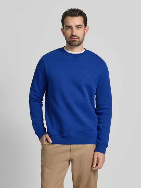 Zdjęcie produktu Bluza o kroju regular fit z czystej bawełny ekologicznej model ‘BAARO FLEECE’ ARMEDANGELS Królewski niebieski