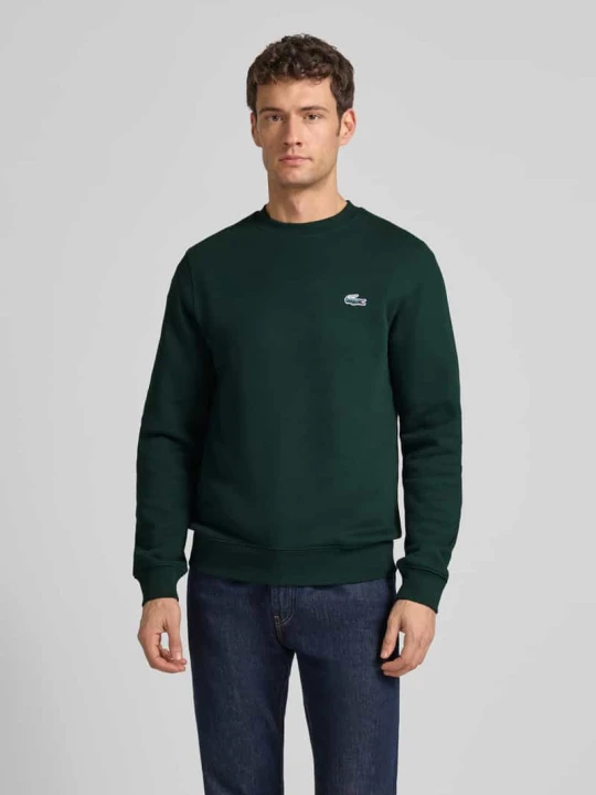 Zdjęcie produktu Bluza o kroju regular fit z czystej bawełny Lacoste Ciemnozielony