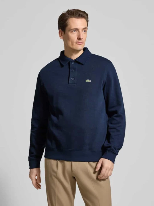 Zdjęcie produktu Bluza o kroju regular fit z czystej bawełny Lacoste Granatowy