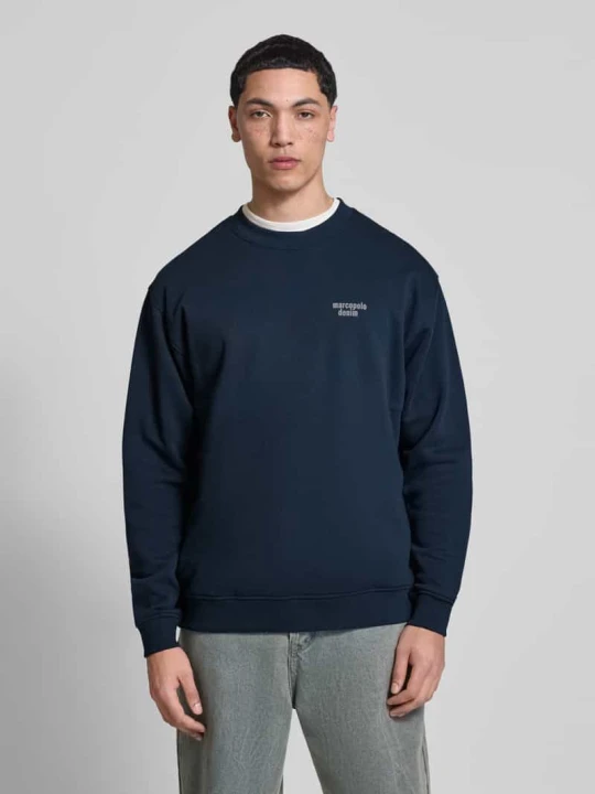 Zdjęcie produktu Bluza o kroju regular fit z czystej bawełny Marc O'Polo Granatowy