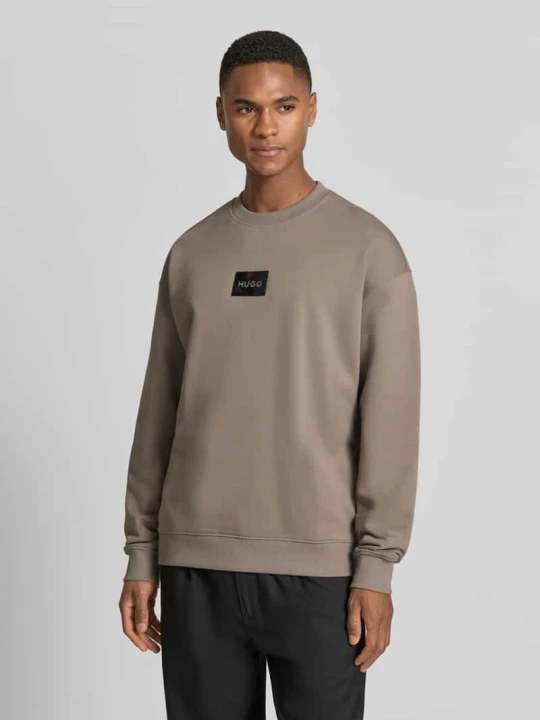Zdjęcie produktu Bluza o kroju regular fit z czystej bawełny model 'DAYLO' Hugo Jasnobrązowy