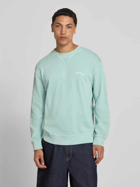 Zdjęcie produktu Bluza o kroju regular fit z czystej bawełny model 'JOHN CREW' Pepe Jeans Morski