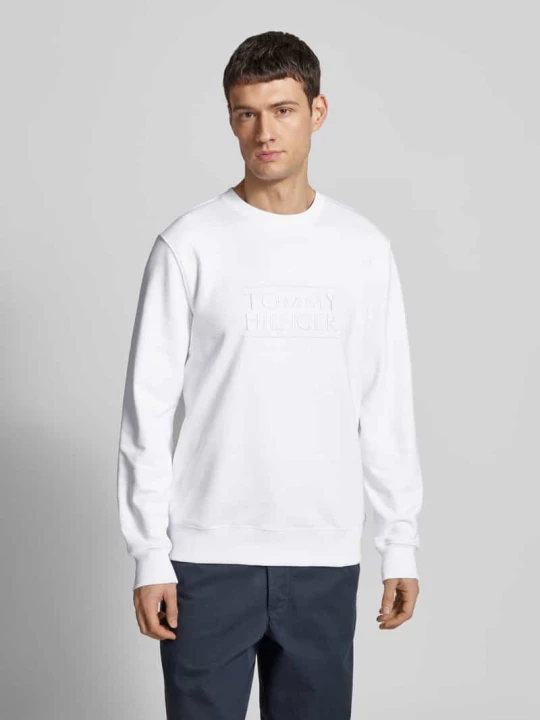 Zdjęcie produktu Bluza o kroju regular fit z czystej bawełny Tommy Hilfiger Biały