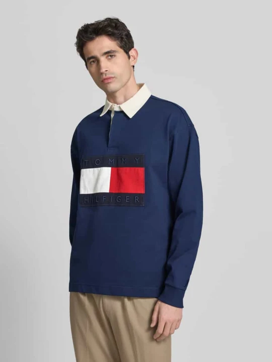 Zdjęcie produktu Bluza o kroju regular fit z czystej bawełny Tommy Hilfiger Granatowy