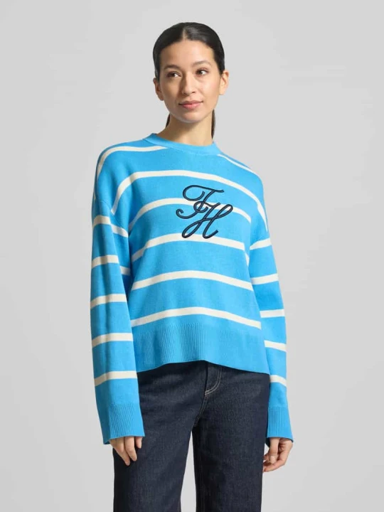Zdjęcie produktu Bluza o kroju regular fit z czystej bawełny Tommy Hilfiger Jasnoniebieski