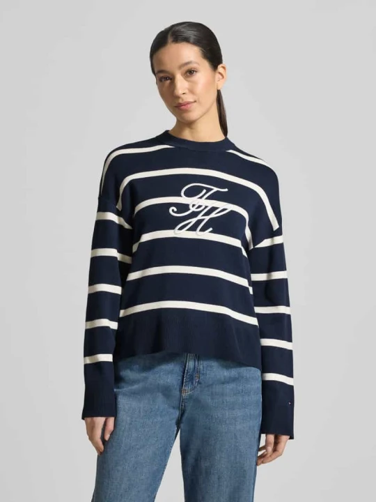 Zdjęcie produktu Bluza o kroju regular fit z czystej bawełny Tommy Hilfiger Granatowy