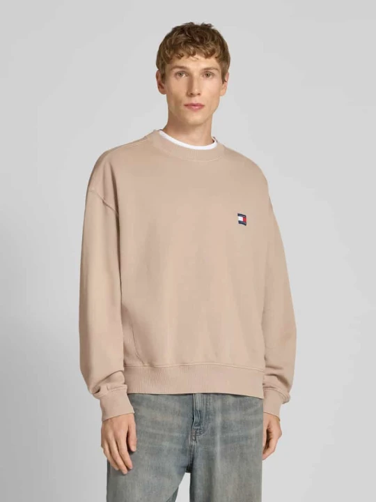 Zdjęcie produktu Bluza o kroju regular fit z czystej bawełny Tommy Jeans Beżowy