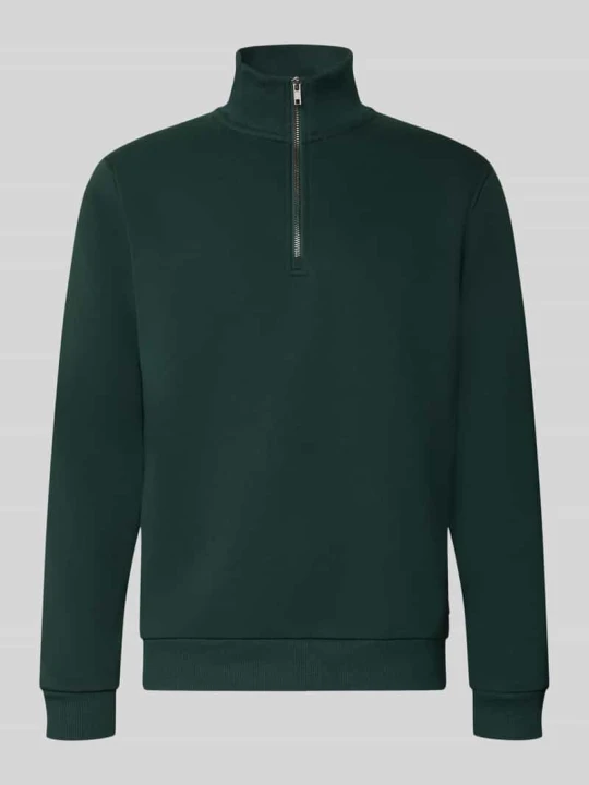 Zdjęcie produktu bluza o kroju regular fit z dodatkiem bawełny model 'Bradley' Jack&Jones Ciemnozielony