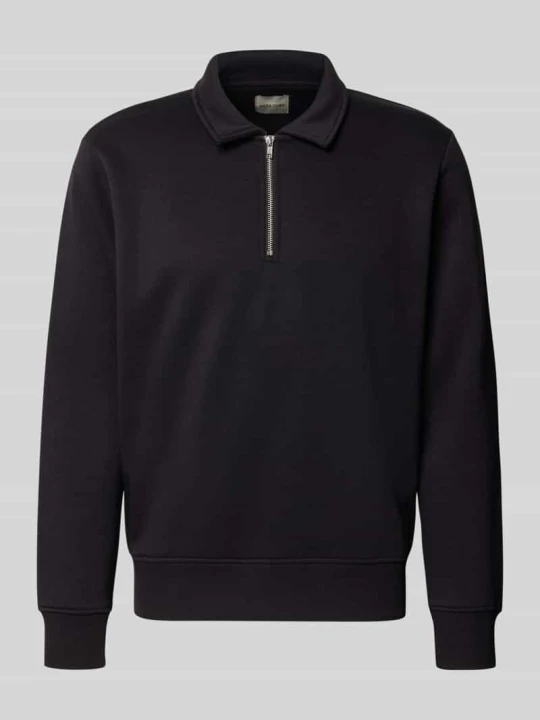 Zdjęcie produktu bluza o kroju regular fit z dodatkiem bawełny model 'Bradley' Jack&Jones Czarny