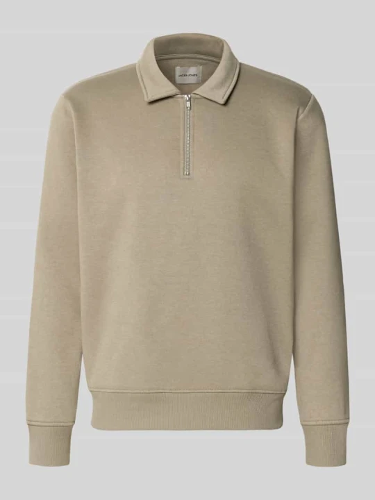 Zdjęcie produktu bluza o kroju regular fit z dodatkiem bawełny model 'Bradley' Jack&Jones Oliwkowy