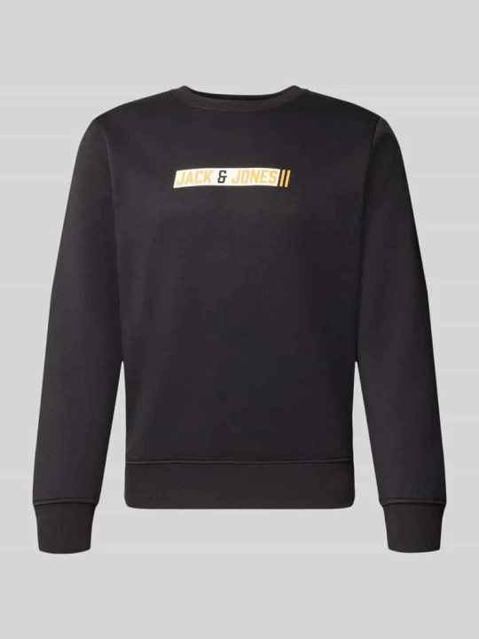 Zdjęcie produktu Bluza o kroju regular fit z domieszką bawełny model 'Munk' Jack&Jones Czarny