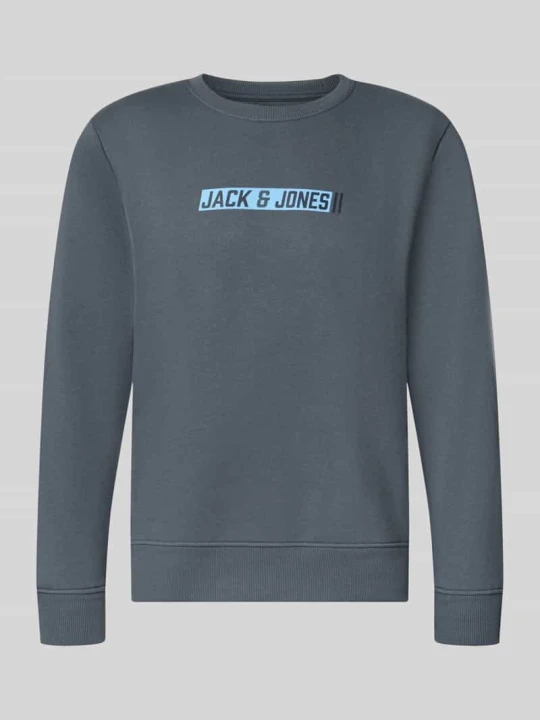 Zdjęcie produktu Bluza o kroju regular fit z domieszką bawełny model 'Munk' Jack&Jones Kamienny