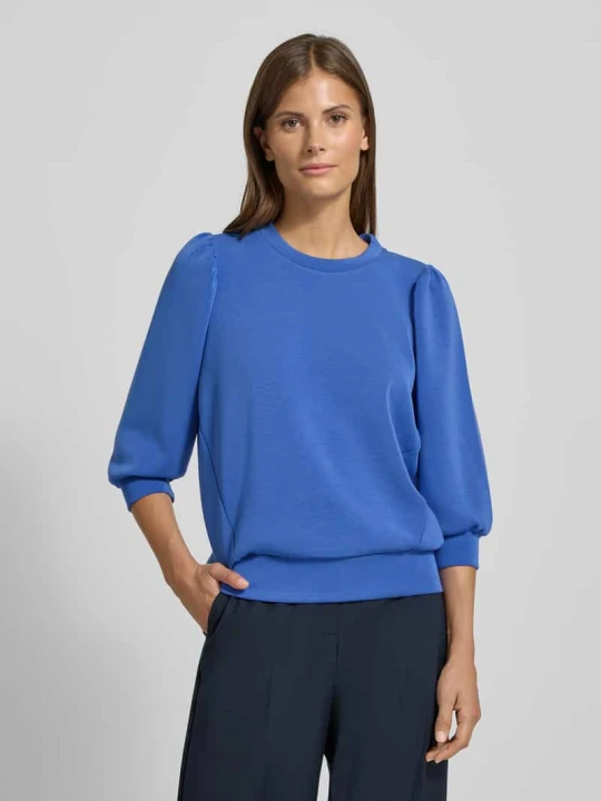 Zdjęcie produktu Bluza o kroju regular fit z efektem scuby model ‘TENNY’ Selected Królewski niebieski