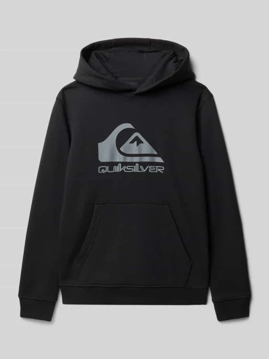 Zdjęcie produktu Bluza z kapturem o kroju regular fit z nadrukiem z logo model „Youth” Quiksilver Czarny