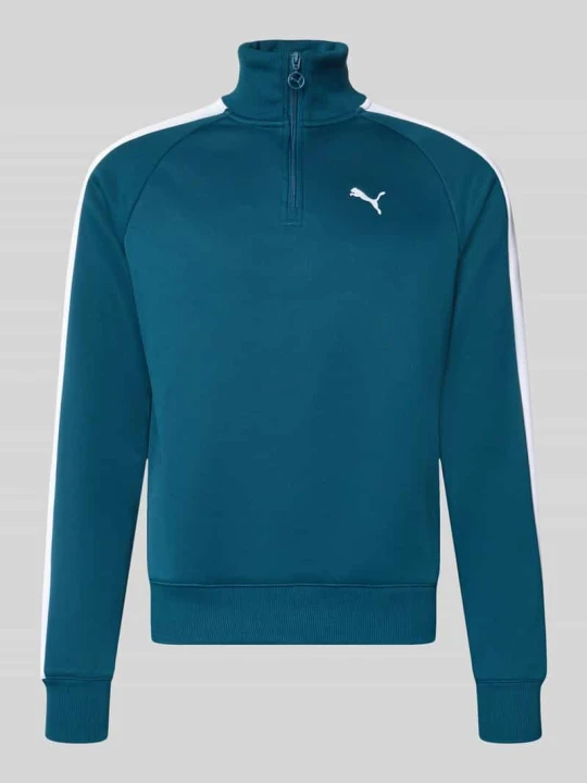 Zdjęcie produktu bluza o kroju regular fit z kołnierzem zapinanym model 'T7 ALWAYS ON' Puma Petrol