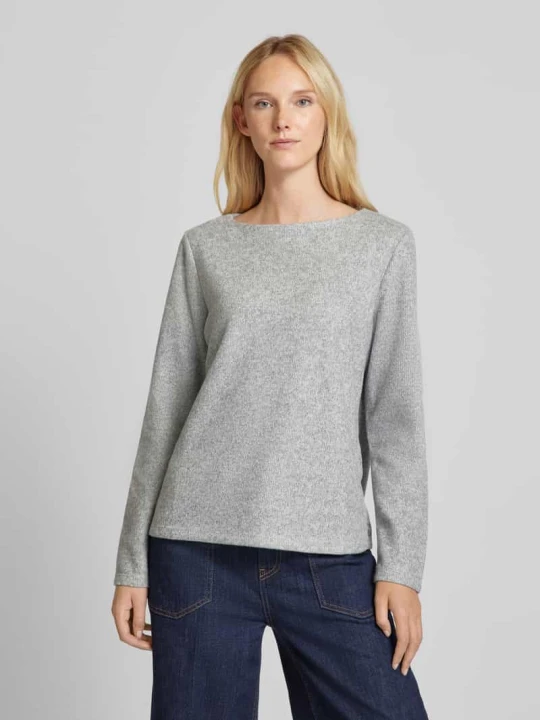 Zdjęcie produktu Bluza o kroju regular fit z łatwego w pielęgnacji włókna poliestrowego Tom Tailor Jasnoszary melanż