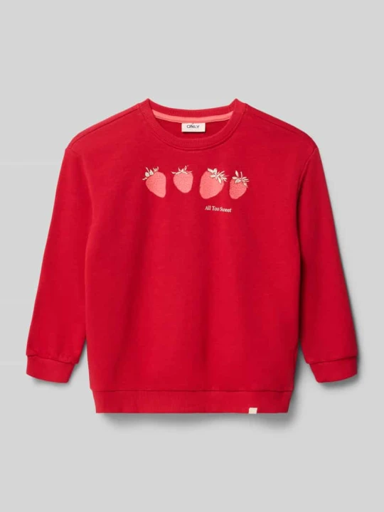 Zdjęcie produktu Bluza o kroju regular fit z mieszanka bawełny model 'GEORGIA LIFE' Only Czerwony