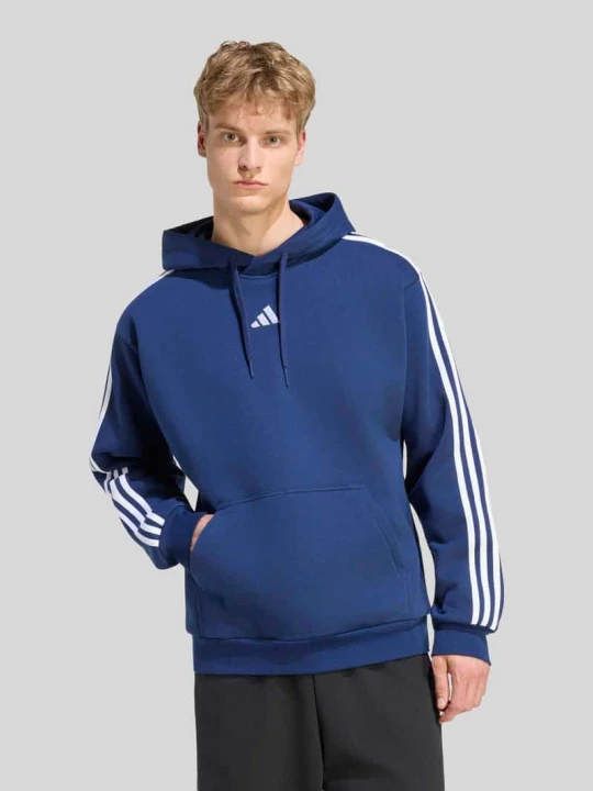 Zdjęcie produktu Bluza o kroju regular fit z mieszanki bawełny Adidas Ciemnoniebieski