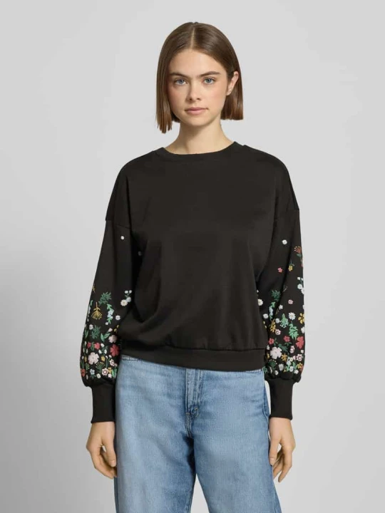 Zdjęcie produktu Bluza o kroju regular fit z mieszanki bawełny model 'BROOKE' Only Czarny