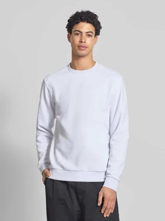 Zdjęcie produktu Bluza o kroju regular fit z mieszanki bawełny model „CERES” Only & Sons Jasnoszary melanż