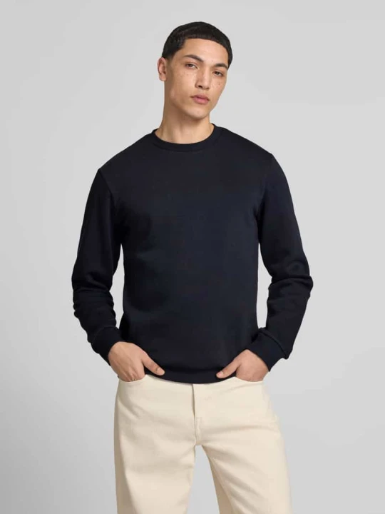 Zdjęcie produktu Bluza o kroju regular fit z mieszanki bawełny model „CERES” Only & Sons Ciemnoniebieski