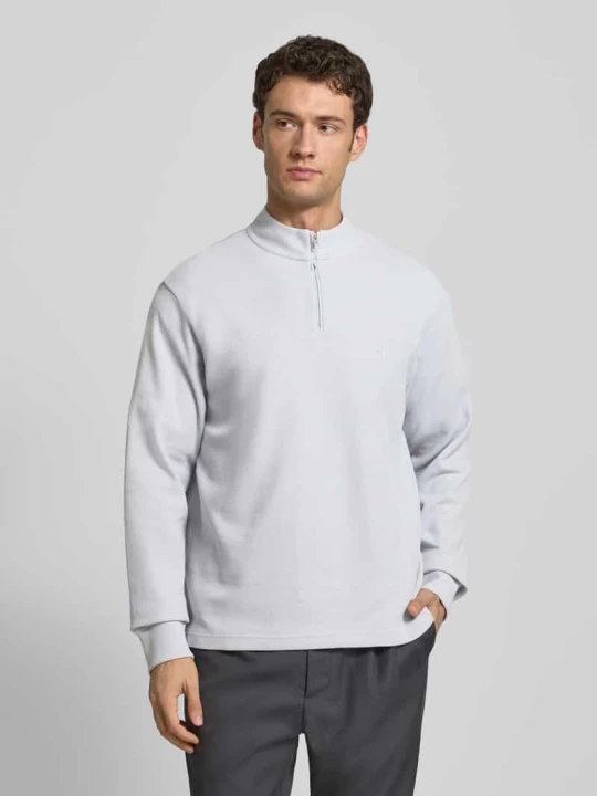 Zdjęcie produktu Bluza o kroju regular fit z mieszanka bawełny model 'PE_HIVE' Boss Jasnoszary