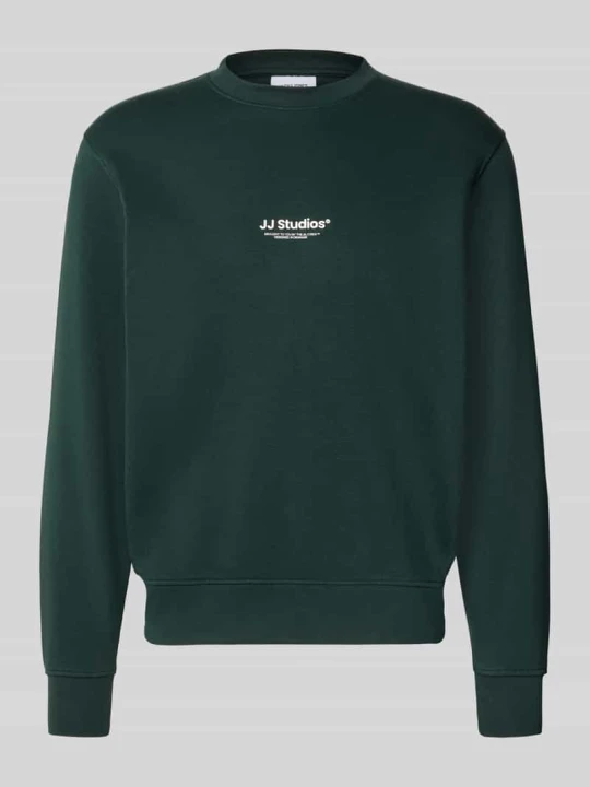 Zdjęcie produktu bluza o kroju regular fit z mieszanki bawełny model 'Soho' Jack&Jones Ciemnozielony