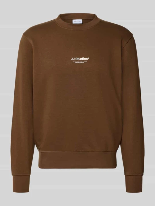 Zdjęcie produktu bluza o kroju regular fit z mieszanki bawełny model 'Soho' Jack&Jones Jasnobrązowy