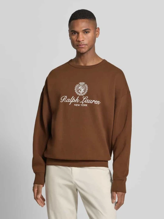 Zdjęcie produktu Bluza dresowa o regularnym kroju z mieszanki bawełny Polo Ralph Lauren Średniobrązowy