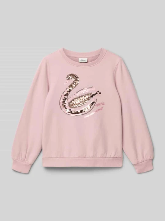 Zdjęcie produktu Bluza o kroju regular fit z mieszanki bawełny s.Oliver Jasnoróżowy