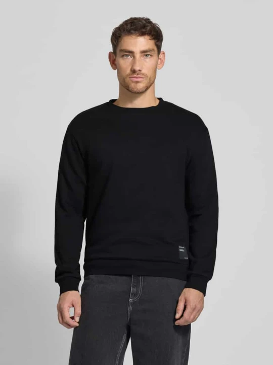 Zdjęcie produktu Bluza o kroju regular fit z mieszanki bawełny Tom Tailor Czarny